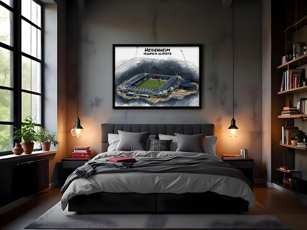 Stadion Poster Heidenheim Art Print