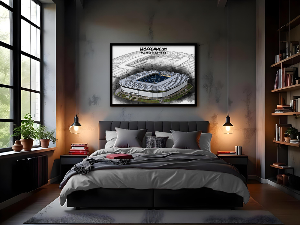 Stadion Poster Hoffenheim Art Print