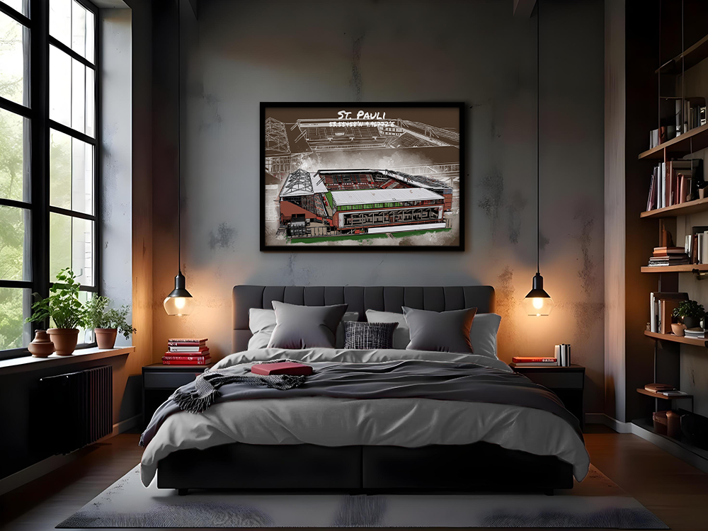 Stadion Poster St. Pauli Art Print