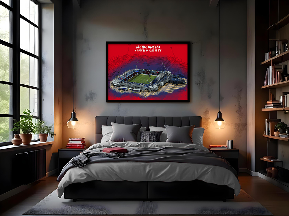 Stadion Poster Heidenheim Art Print
