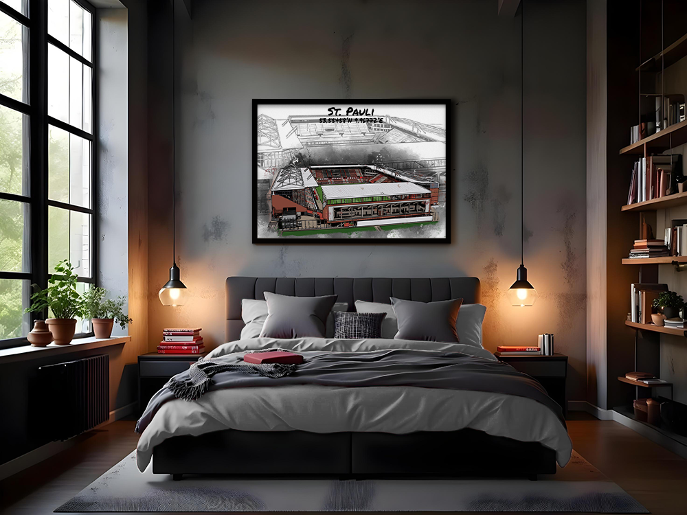 Stadion Poster St. Pauli Art Print