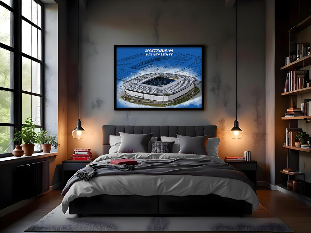 Stadion Poster Hoffenheim Art Print