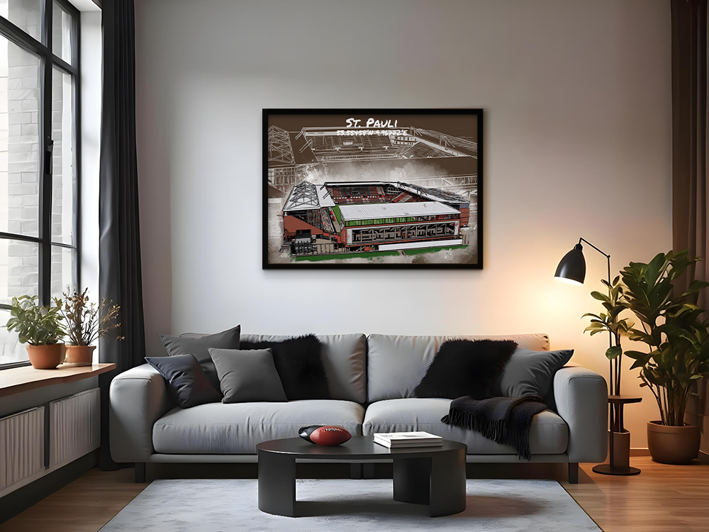 Stadion Poster St. Pauli Art Print