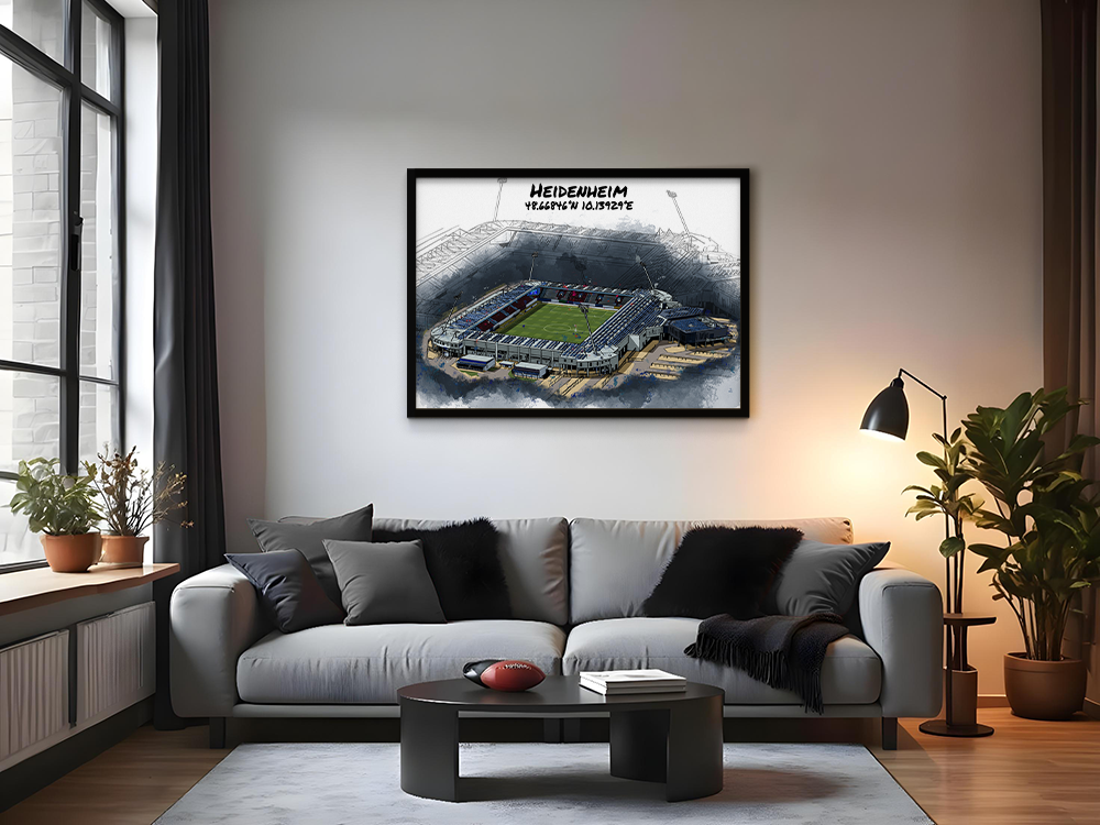 Stadion Poster Heidenheim Art Print