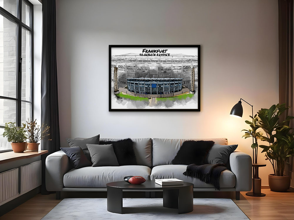 Stadion Poster Frankfurt Art Print