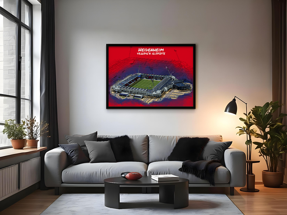 Stadion Poster Heidenheim Art Print
