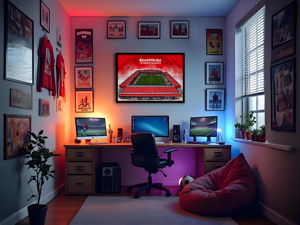 Stadion Poster Regensburg Art Print