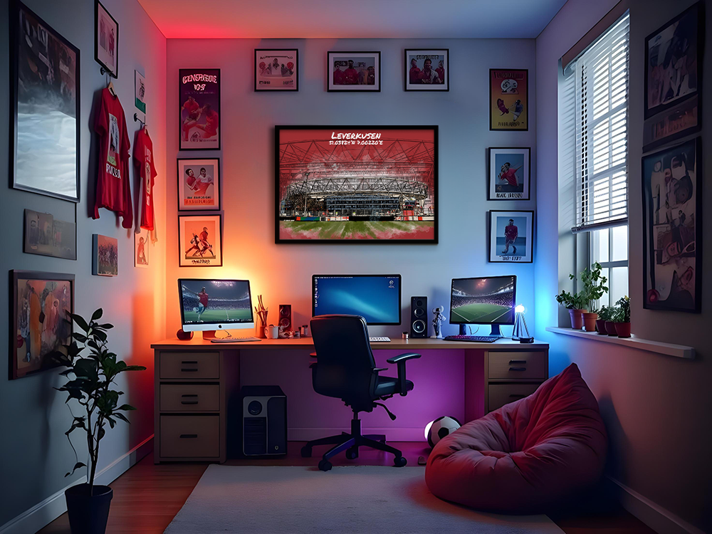 Stadion Poster Leverkusen Art Print