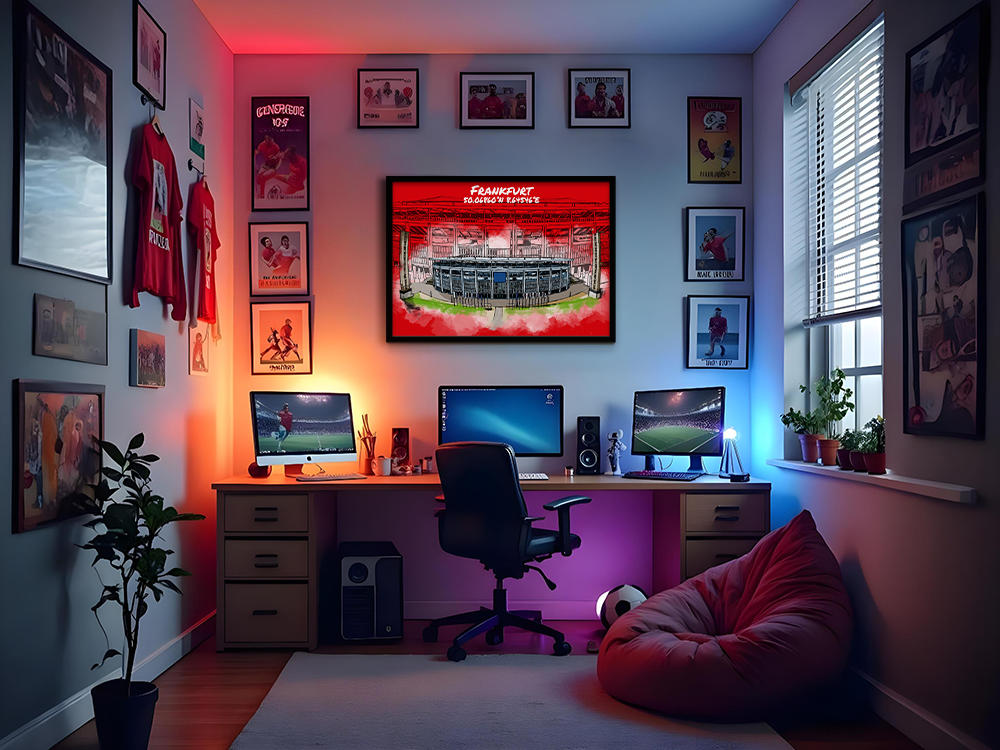Stadion Poster Frankfurt Art Print