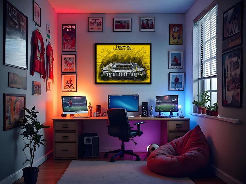 Stadion Poster Dortmund Art Print