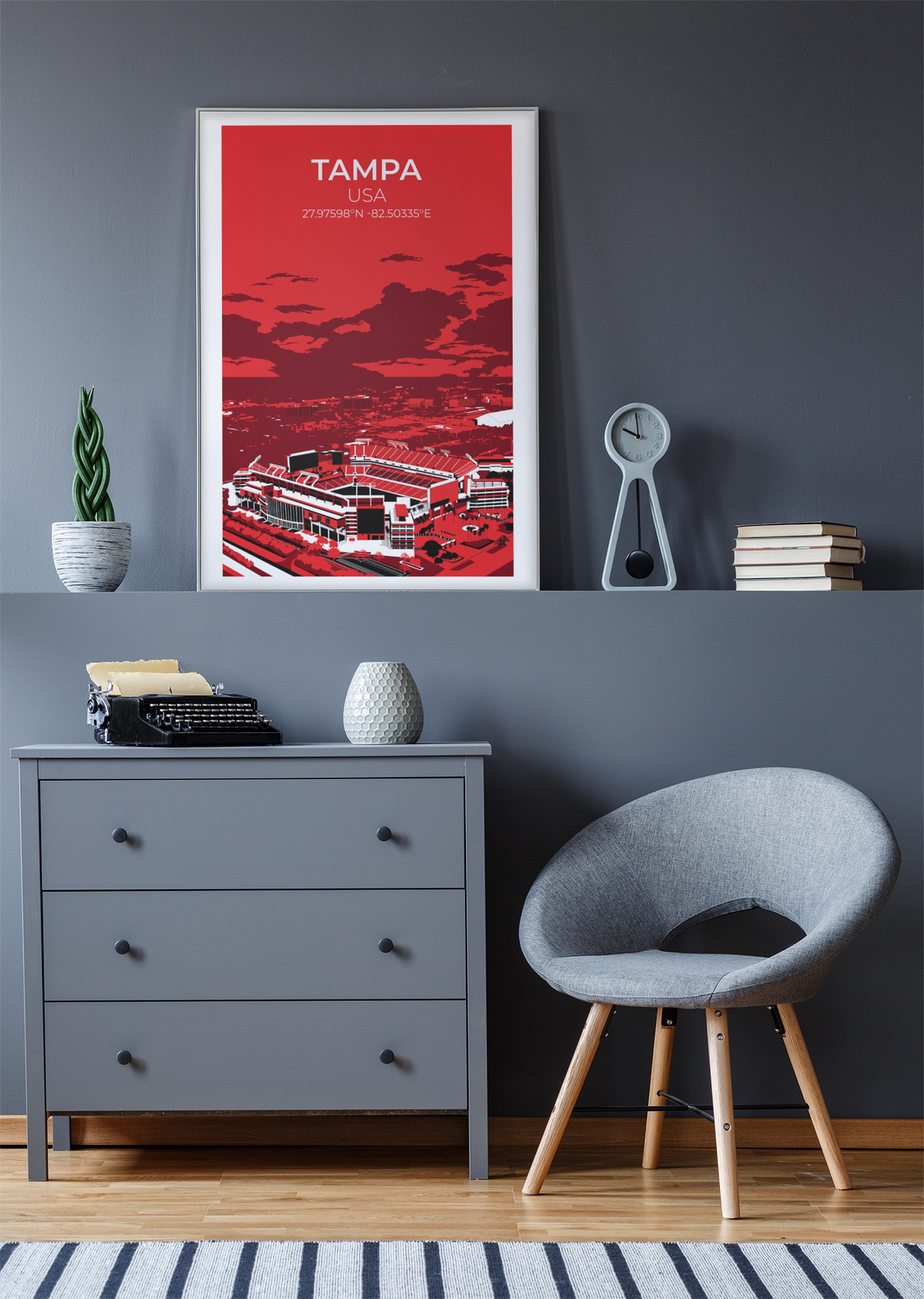 Stadion Illustration Poster Tampa