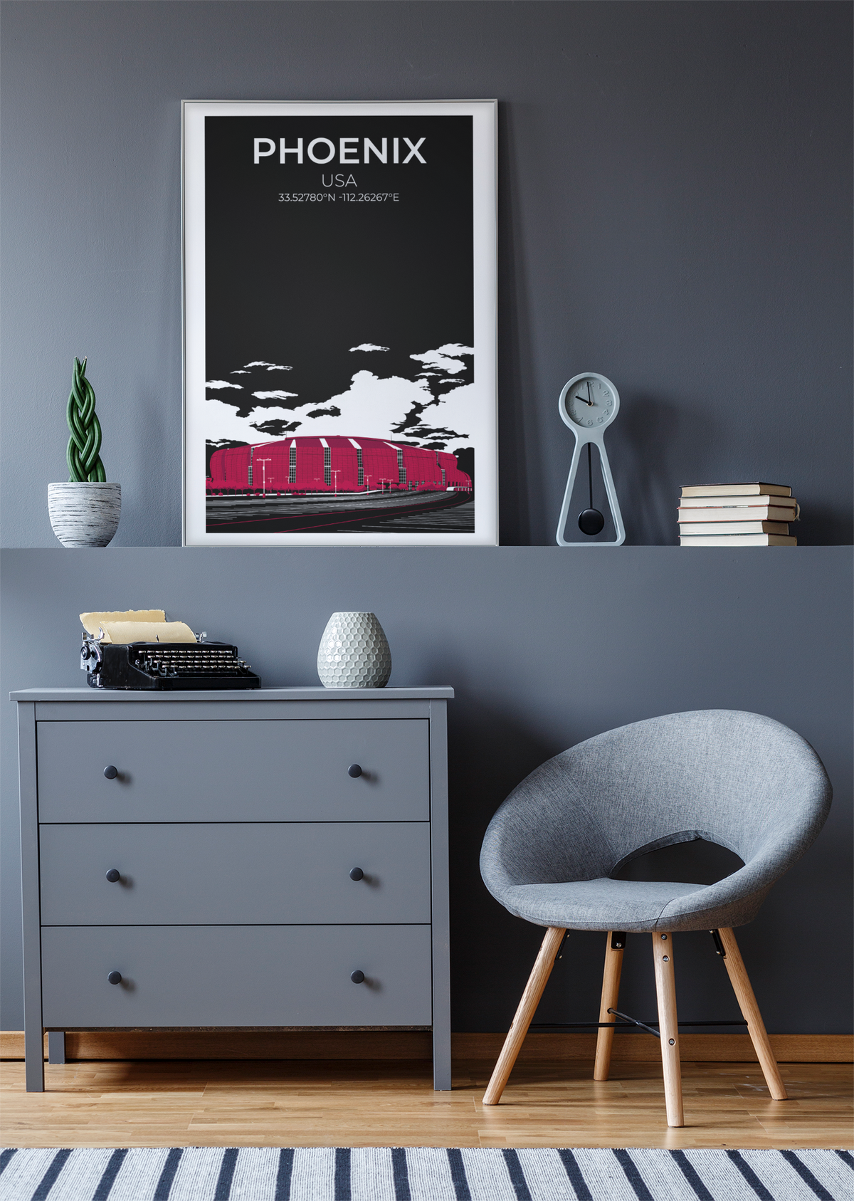 Stadion Illustration Poster Phoenix