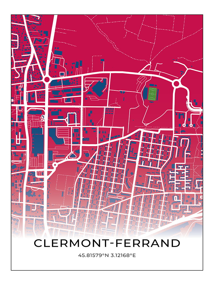 Stadion Poster Clermont-Ferrand
