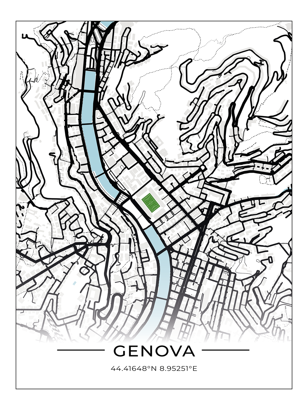 Stadion Poster Genua