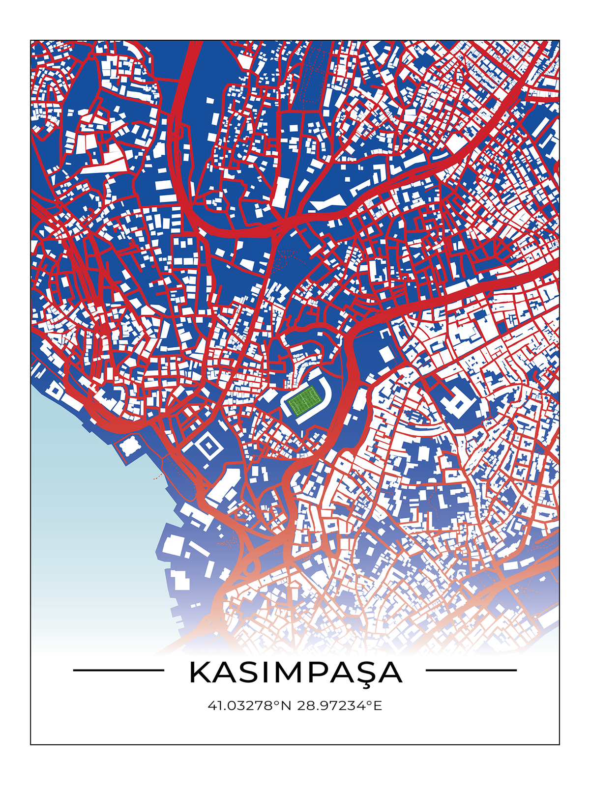 Stadion Poster Kasımpaşa Istanbul