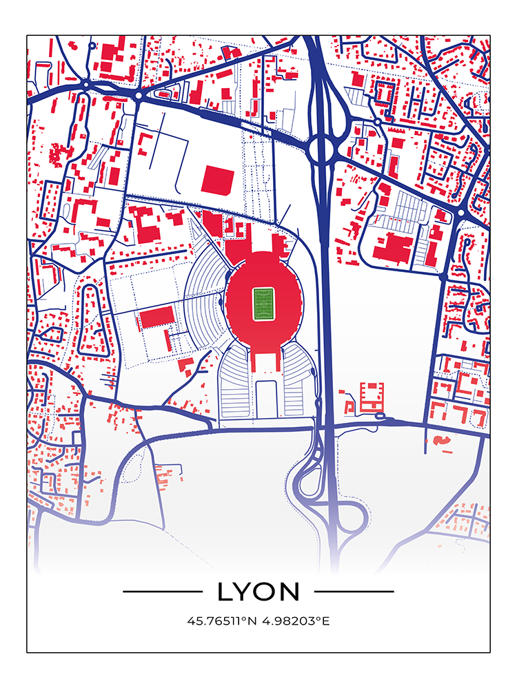 Stadion Poster Lyon