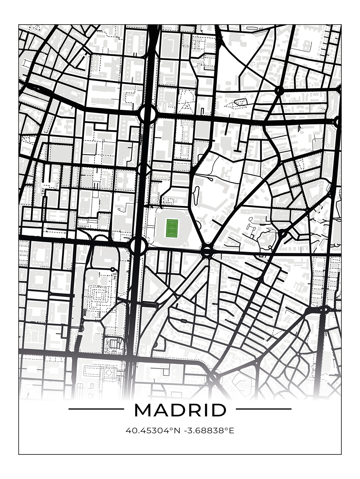 Stadion Poster Madrid - Estadio Santiago Bernabéu