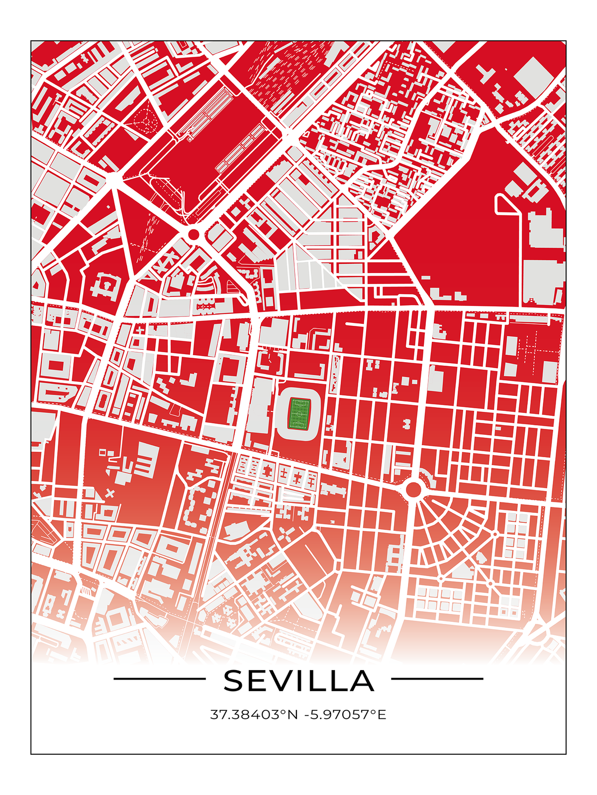 Stadion Poster Sevilla - Estadio Ramón Sánchez Pizjuán