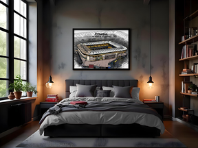 Stadion Poster Istanbul Art Print - Stadtteil Kadıköy, Istanbul