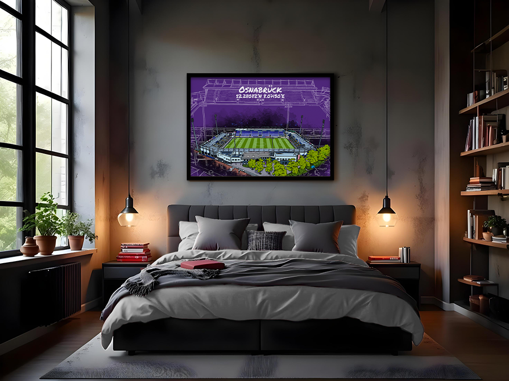Stadion Poster Osnabrück Art Print