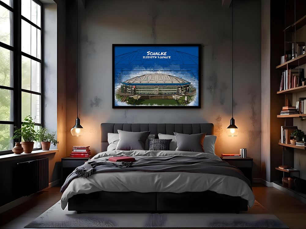 Stadion Poster Schalke Art Print