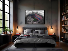 Stadion Poster Barcelona Art Print - Vor Umbau