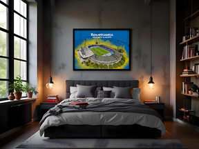 Stadion Poster Braunschweig Art Print