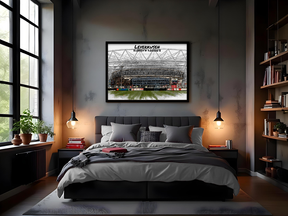 Stadion Poster Leverkusen Art Print