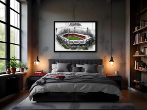 Stadion Poster Nürnberg Art Print