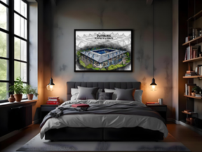 Stadion Poster Duisburg Art Print