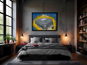 Stadion Poster Madrid Art Print - Nach Umbau