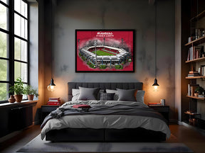 Stadion Poster Nürnberg Art Print