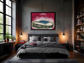 Stadion Poster Leipzig Art Print