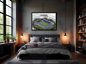 Stadion Poster Mannheim Art Print