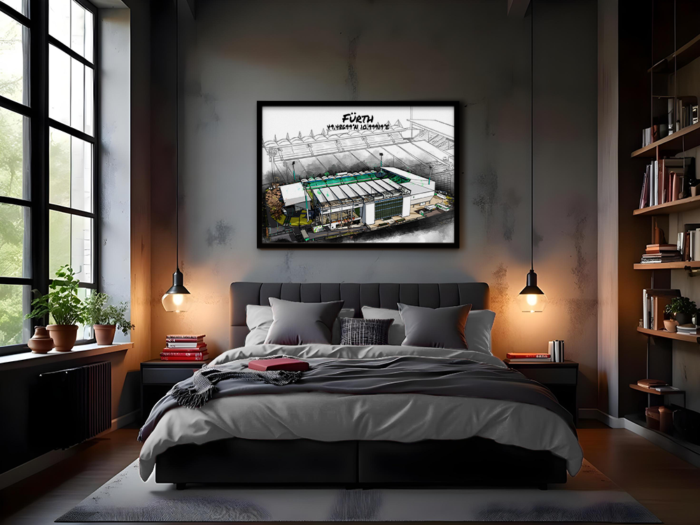 Stadion Poster Fürth Art Print