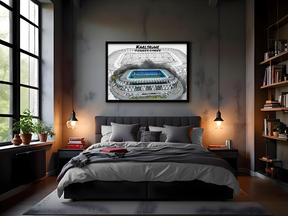 Stadion Poster Karlsruhe Art Print