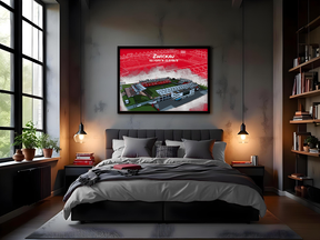 Stadion Poster Zwickau Art Print