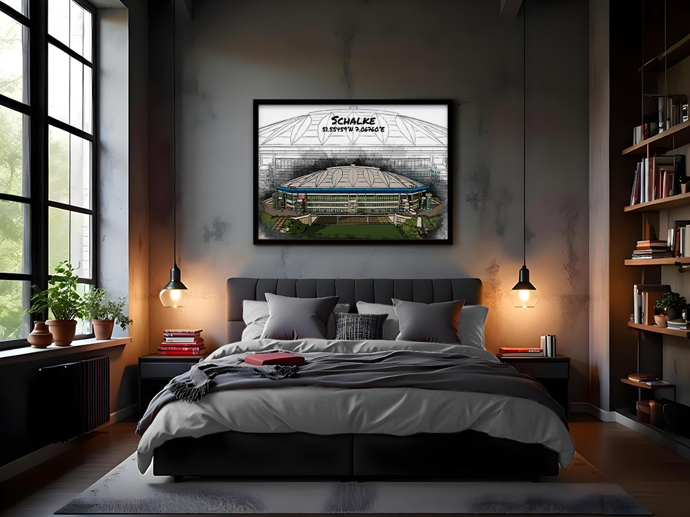 Stadion Poster Schalke Art Print