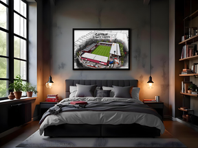 Stadion Poster Cottbus Art Print