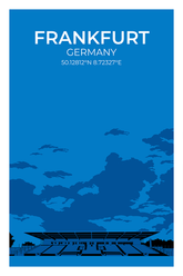 Stadion Illustration Poster Frankfurt Bornheimer Hang
