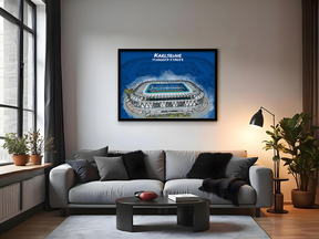 Stadion Poster Karlsruhe Art Print