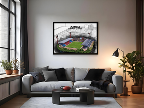 Stadion Poster Krefeld Art Print