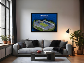 Stadion Poster Mannheim Art Print
