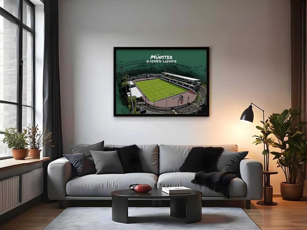 Stadion Poster Münster Art Print