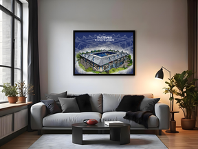 Stadion Poster Duisburg Art Print