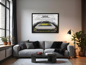 Stadion Poster Dresden Art Print