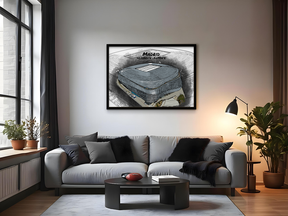 Stadion Poster Madrid Art Print - Nach Umbau