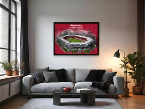 Stadion Poster Nürnberg Art Print