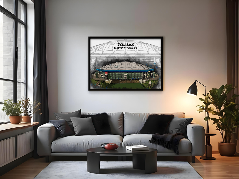 Stadion Poster Schalke Art Print