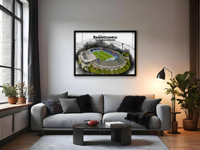 Stadion Poster Braunschweig Art Print